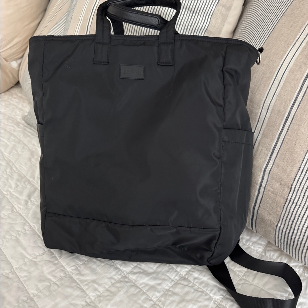 Black computer bag with trolly sleeve